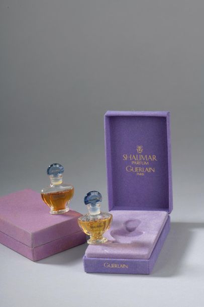 null Guerlain Shalimar deux flacons chauve-souris (miniatures)