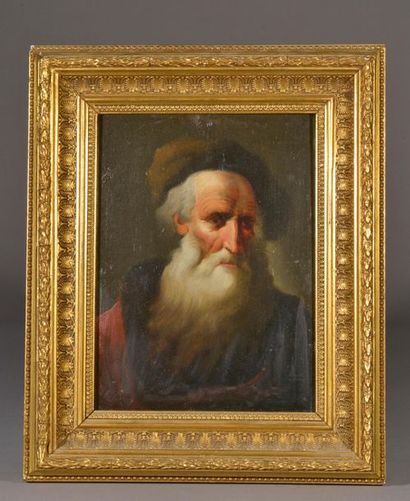 null Christian Wilhelm Ernst DIETRICH (1712-1774).
Portrait d'homme à la barbe blanche.
Huile...