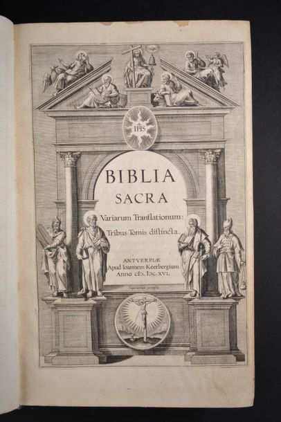 null [BIBLE]. Biblia sacra variarum translationum : tribus tomis distincta. Antverpiæ,...
