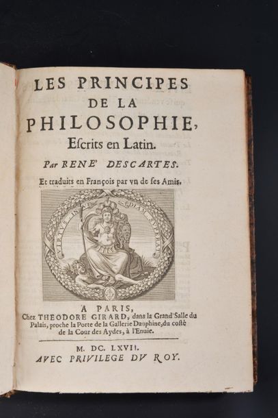 null [DESCARTES (René)]. Les Principes de la philosophie. Escrits en Latin. Par René...