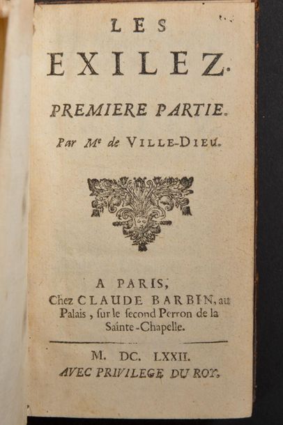 null VILLEDIEU (Marie-Catherine Desjardins, dite Madame de). Les Exilez. Paris, Claude...