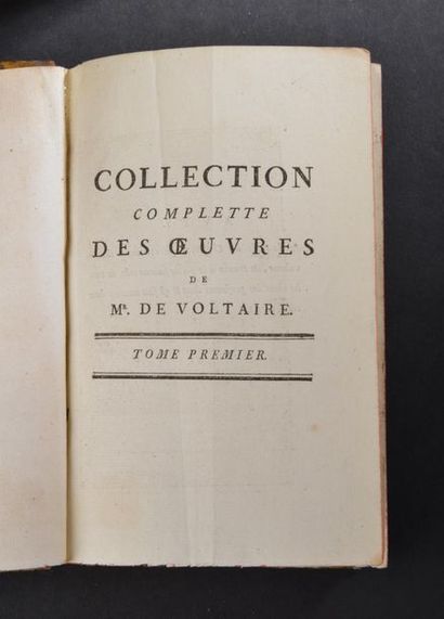 null "FRANCOIS MARIE AROUET DIT VOLTAIRE (1694-1778)
Collection complète des œuvres...
