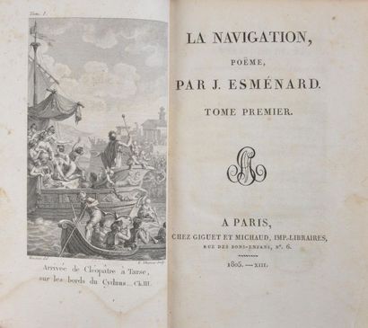 null ESMÉNARD (Joseph). La Navigation, poëme. A Paris, Chez Giguet et Michaud, Imp.-Libraires,...