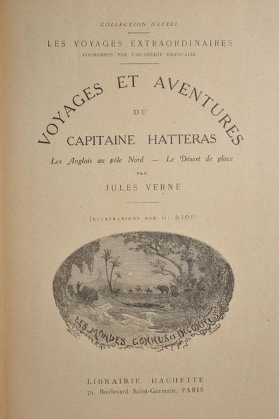 null VERNE (Jules) Ensemble de 6 ouvrages des Voyages Extraordinaires : -Un Capitaine...