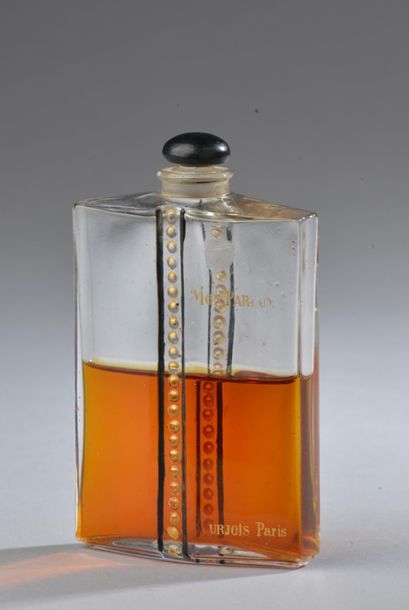 null BOURJOIS - " Mon parfum" - (1928).
Flacon moderniste en cristal incolore pressé...