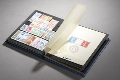 null France : EMISSIONS 1849/1950.
Classeur contenant des timbres neufs et oblitérés...