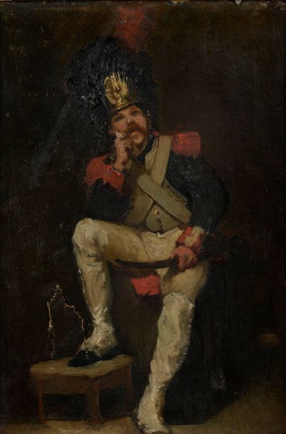 Attribué à Nicolas-Toussaint CHARLET (1792-1845).
Grenadier...