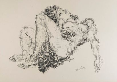 René MORERE (1907-1942).
Femme nue allongée...