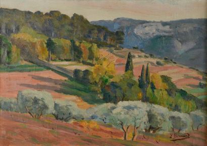 Louis-Michel BERNARD (1885-1962). Paysage...