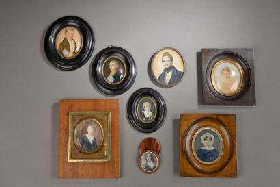 Ensemble de miniatures du XIXe siècle. -...