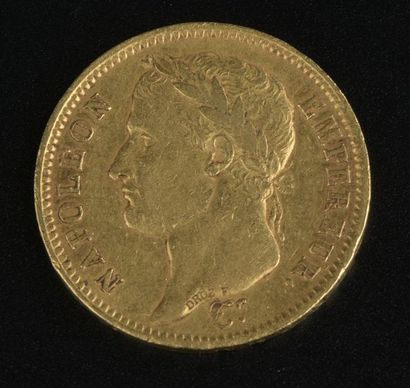 null Pièce en or de 40 francs Napoléon Lauré, 1811.