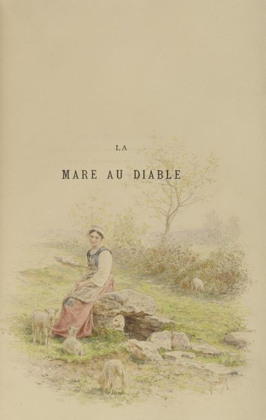 null SAND (George). La Mare au diable. Paris, Maison Quantin, 1889. In-8°, maroquin...