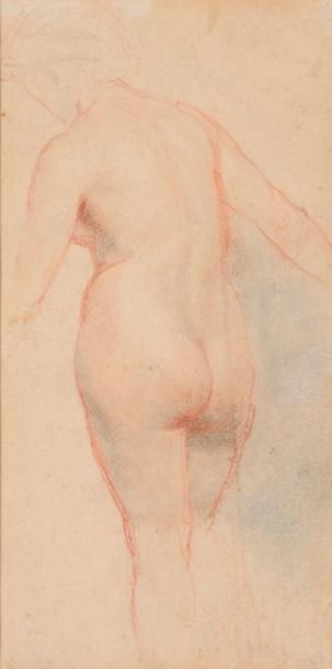 null Attribué à Thomas STOTHARD (1755 - 1834).

Etude de nu féminin.

Trois crayons.

Haut....