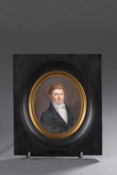 null Julie PHILIPAULT (1780 - 1834).

Portrait présumé du Comte de Villaines.

Miniature...