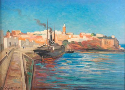 null Romeo-Charles AGLETTI (1878 - 1956).

Le port de Rabat.

Huile sur panneau de...