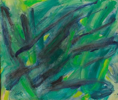 null Jean LABELLIE (né au Rouget, Cantal, 1920).

Abstraction en vert.

Huile sur...