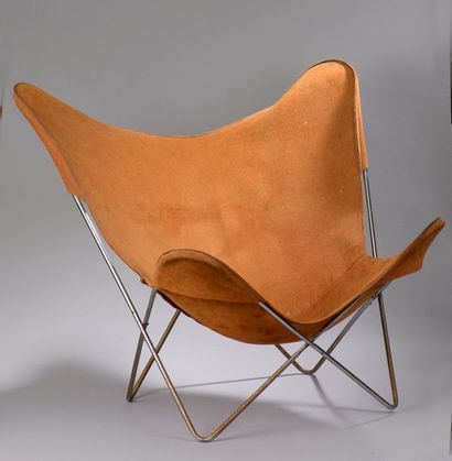 null Jorge FERRARI HARDOY (1914 - 1977) & Antoni BONET (1913 - 1989).

Large fauteuil...