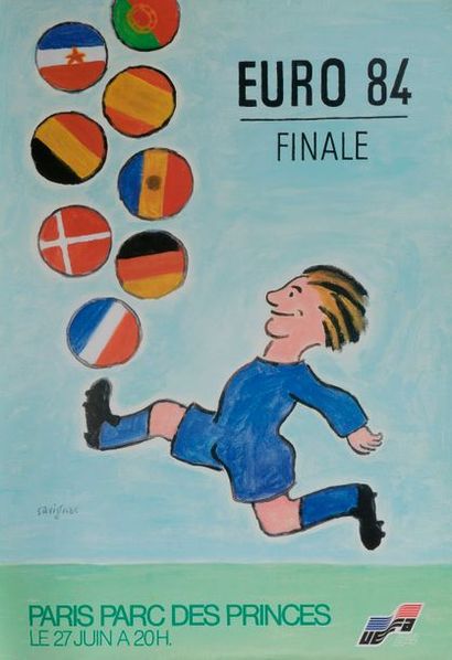 null Bernard RANCILLAC (né à Paris, 1931).

Championnat d’Europe de Football, 1984.

Affiche.

Haut....