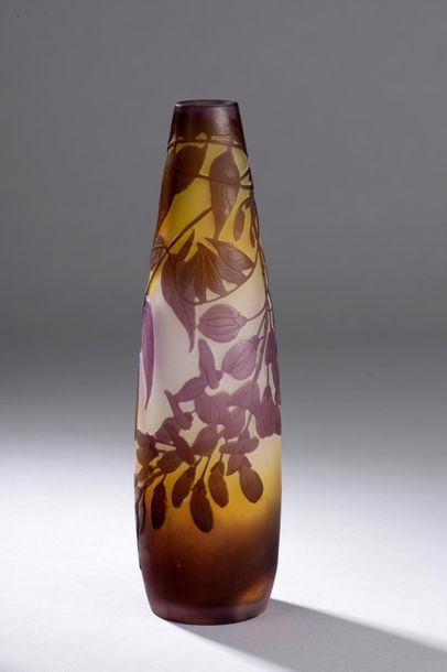 null Établissements GALLÉ (1904 - 1936). 



Soliflore fuselé en verre multicouche...