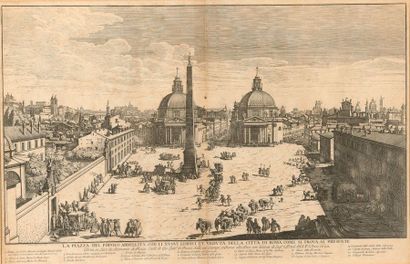 null D'après Gomar WOUTERS (c.1649/58 - ?).



La place du peuple à Rome.



Gravure...