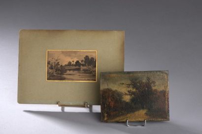 null Hector HANOTEAU (1823 - 1890).



Paysage.



Lavis d'encre réalisé sur une...