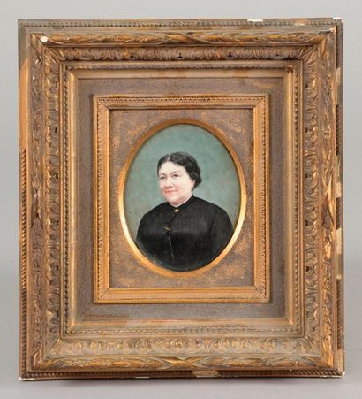 null Iréné d'ARLOY (XIXe-XXe siècle).



Portrait d'homme et portrait de femme.



Paire...