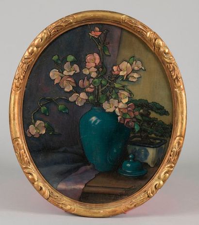 null Léa WAHL FONTAINE (1867 - 1940).



Bouquet de fleurs et bonsaï. 



Huile sur...