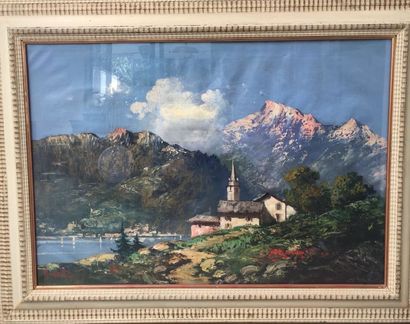 MORETTI (XXe siècle).



Paysage des Dolomites...