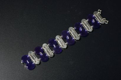 null Paco RABANNE - (Années 1980).



Bracelet composé de six lamelles de métal chromé...
