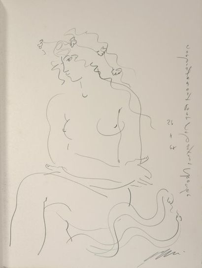 null VALÉRY (Paul). Réflexions simples sur le corps. Paris, EAD, s. d. [1967]. In-folio...