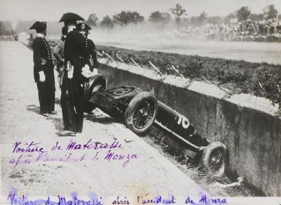 null COURSES AUTOMOBILES

"Voiture de Materassi après l'accident de Monza", Grand...