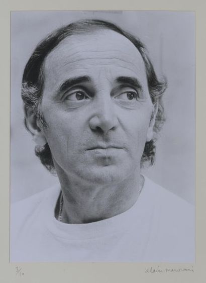 null Alain MAROUANI (né en 1940).

Charles AZNAVOUR vers 1975.

Tirage argentique...