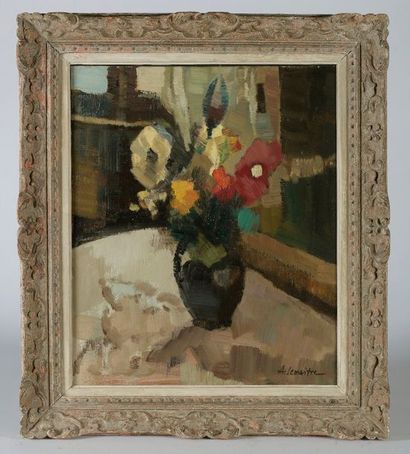 null André LEMAÎTRE (1909 - 1995).

"Bouquet". 

Huile sur toile signée en bas à...