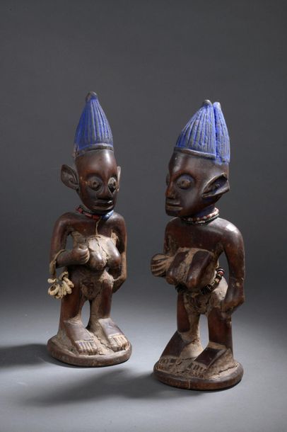 null Couple de jumeaux Ibedji | Nigeria, Yoruba

Bois sculpté
