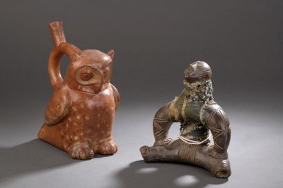 null Vase "Chouette" | Copie du Pérou

Terre cuite

On y joint une statuette en ...