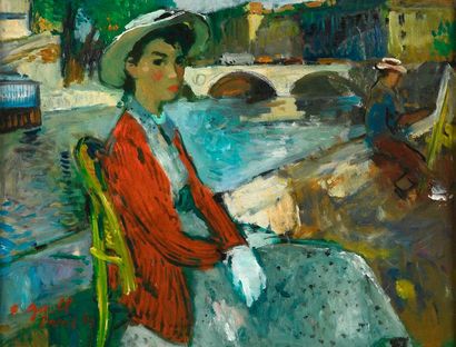 null François GALL (Kolozsvar, 1912 - Paris, 1987).


Jeune fille assise sur les...