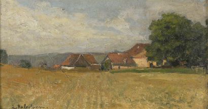 null Lionel BALESTRIERI (Cetona, 1872 - 1958). 


Vue d'une ferme.


Huile sur toile...