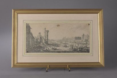 null D'après Jacques CALLOT.


Vue des bords de Seine avec la Tour de Nesle et le...