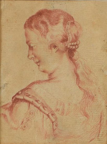 null École flamande du XIXe siècle dans le goût du XVIIe siècle.


Portrait de femme...