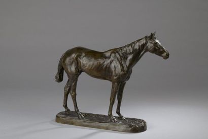 null D'après René PARIS (1881-1970).


"M.H.M.", cheval de course à l'arrêt.


Bronze...