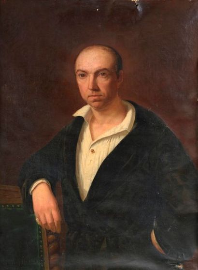 null Richard FLATTERS (Allemagne, 1822 - 1876).


Portrait d'homme à la chemise blanche...