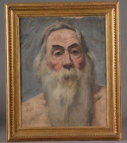 null Théophile DEYROLLE (1844 - 1923).


Portrait d'homme à la barbe blanche.


Huile...