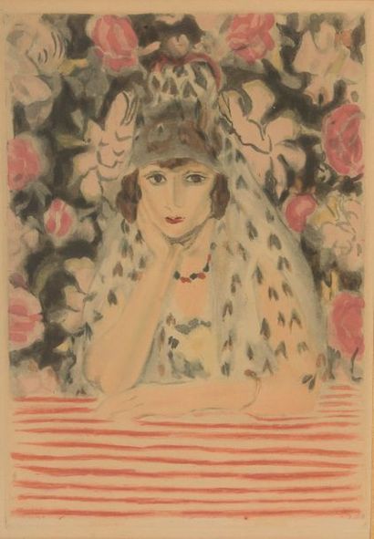 null Jacques VILLON (1875 - 1963).

L'Espagnole d'après Matisse.

Aquatinte en couleurs...