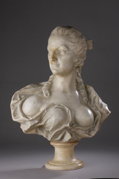 null D. HOMDE (XIXe - XXe siècle).


Buste de femme au drapé.


Épreuve en plâtre...