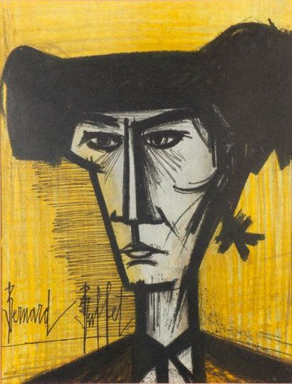 null Bernard BUFFET (1928-1999).

Le Torero, 1967.

Lithographie signée en bas à...