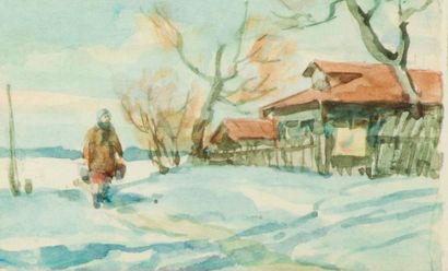 Porfiri KRYLOV (Russie, 1902 - 1990).



Villageoise...
