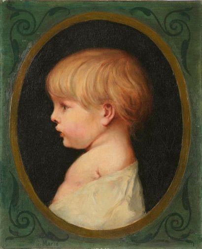 G. MARIE (XIXe siècle).

Portrait d'enfant...