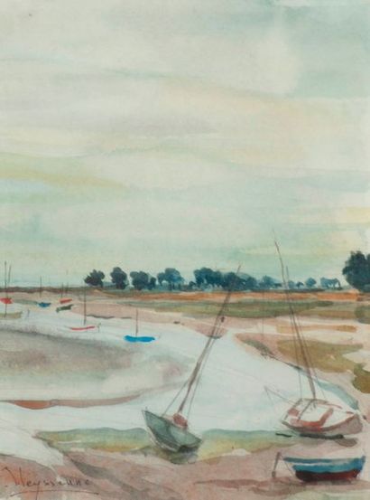 null Jean LEYSSENNE (1921 - 2009).

Paysages et vues de Paris et Venise.

Neuf aquarelles...