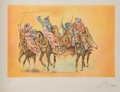 null D'après Salvador DALI (1904-1989).

La Bataille de Tétouan.

Gravure en couleurs...