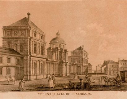 null D'après Jean-Baptiste LALLEMAND (1716-1803).
Lot de huit gravures de vues de...